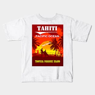 TAHITI Tropical Paradise Island Kids T-Shirt